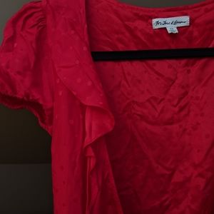 For Love & Lemons Gabriella silk blouse